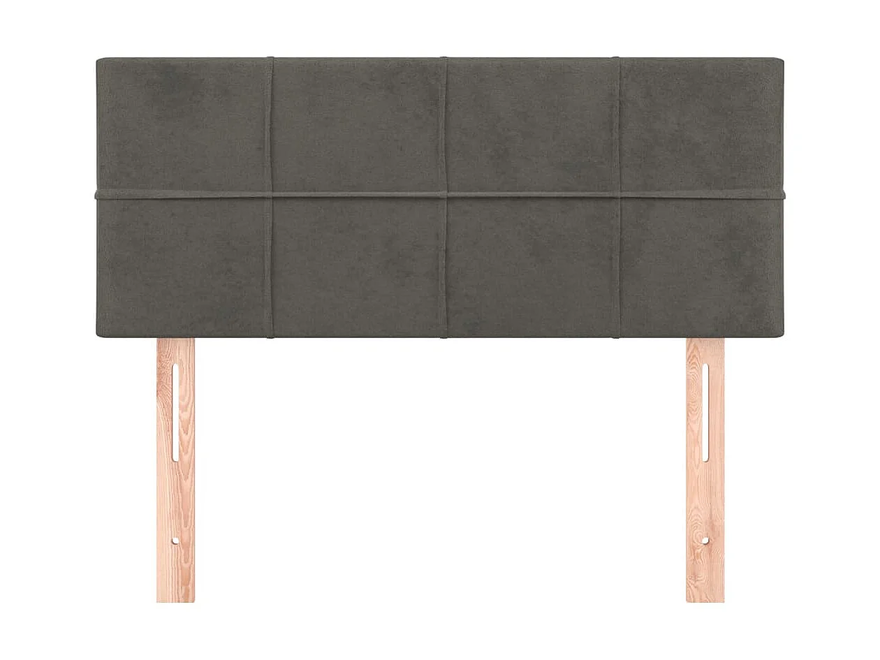 Tête de lit Gris foncé 100x5x78/88 cm Velours POI32203 BonneVie Meuble