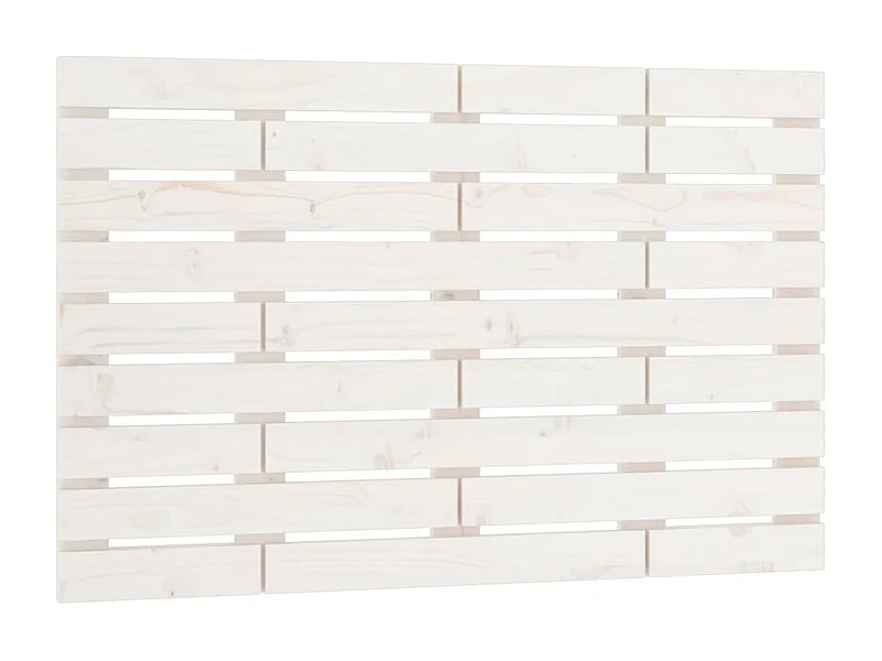 Cabeceira de parede 96x3x63 cm madeira de pinho maciça branco PT111224