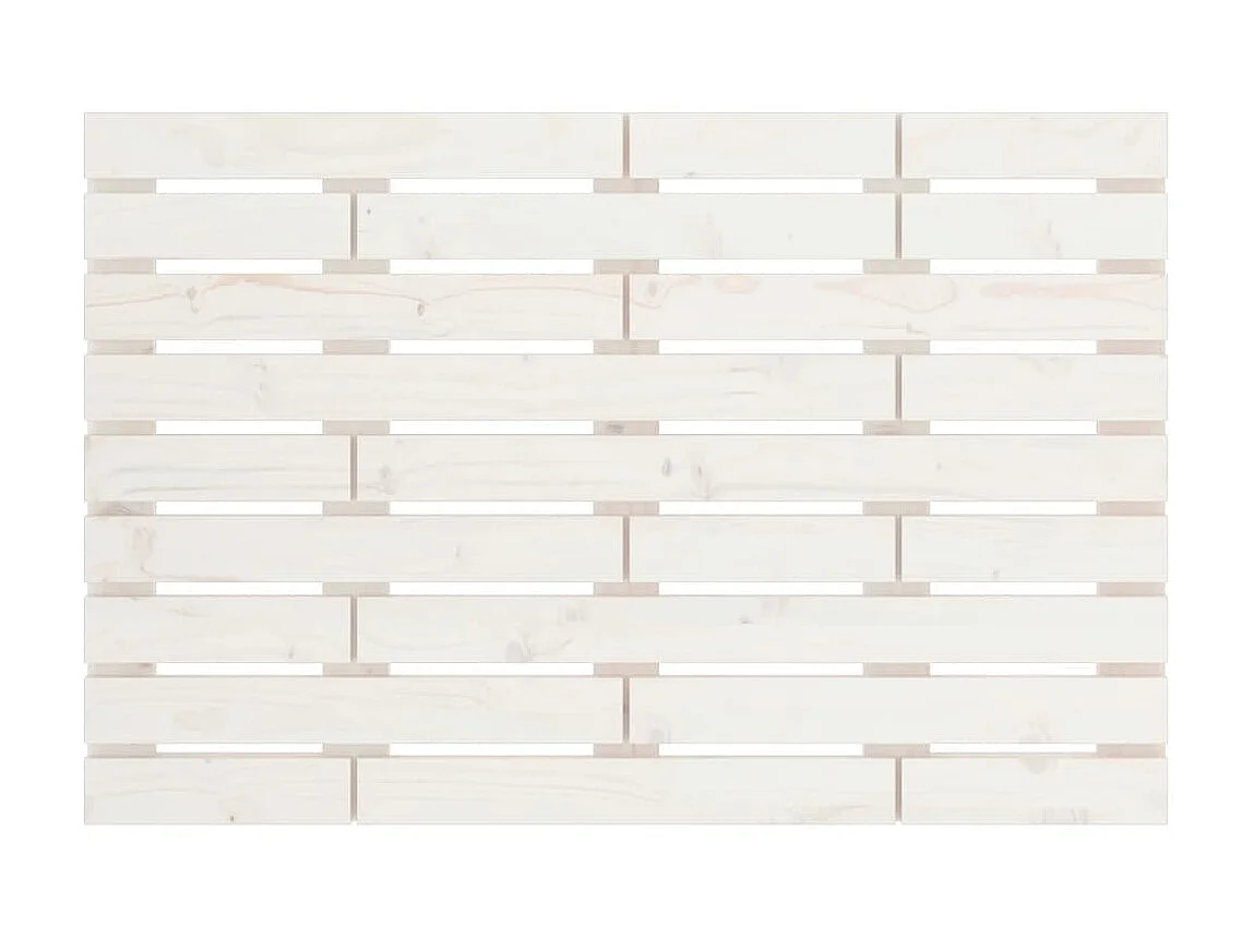 Cabeceira de parede 96x3x63 cm madeira de pinho maciça branco PT111224