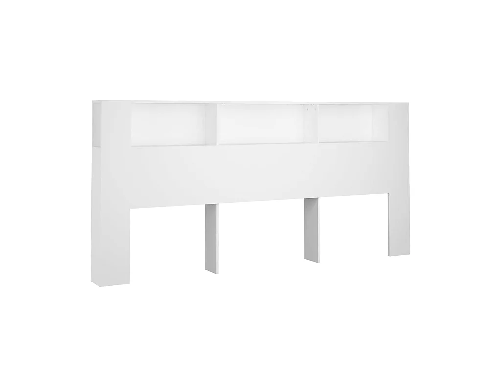 Testiera | Testata del letto con Scomparti Bianca 220x18,5x104,5 cm