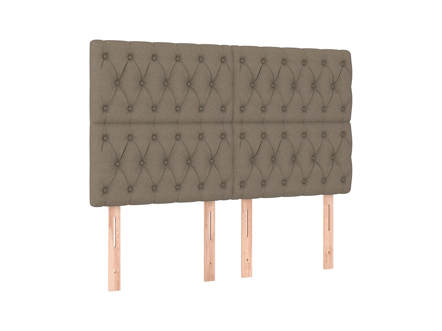 Têtes de lit 4 pcs Taupe 80x7x78/88 cm Tissu POI44462 BonneVie Meuble
