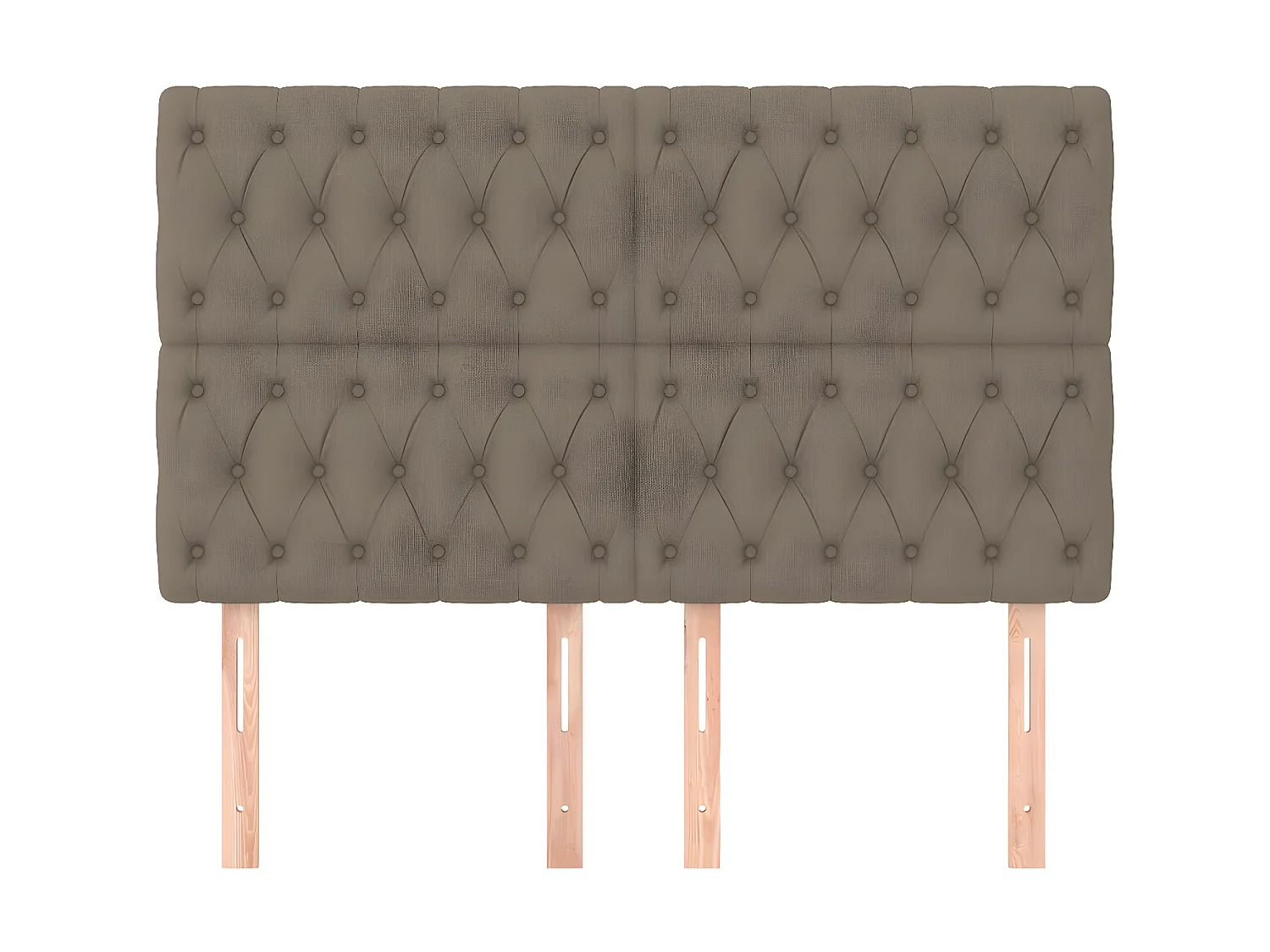 Kopfteil,Bettkopfteile 4 Stk. Taupe 80x7x78/88 cm Stoff -gkd177673