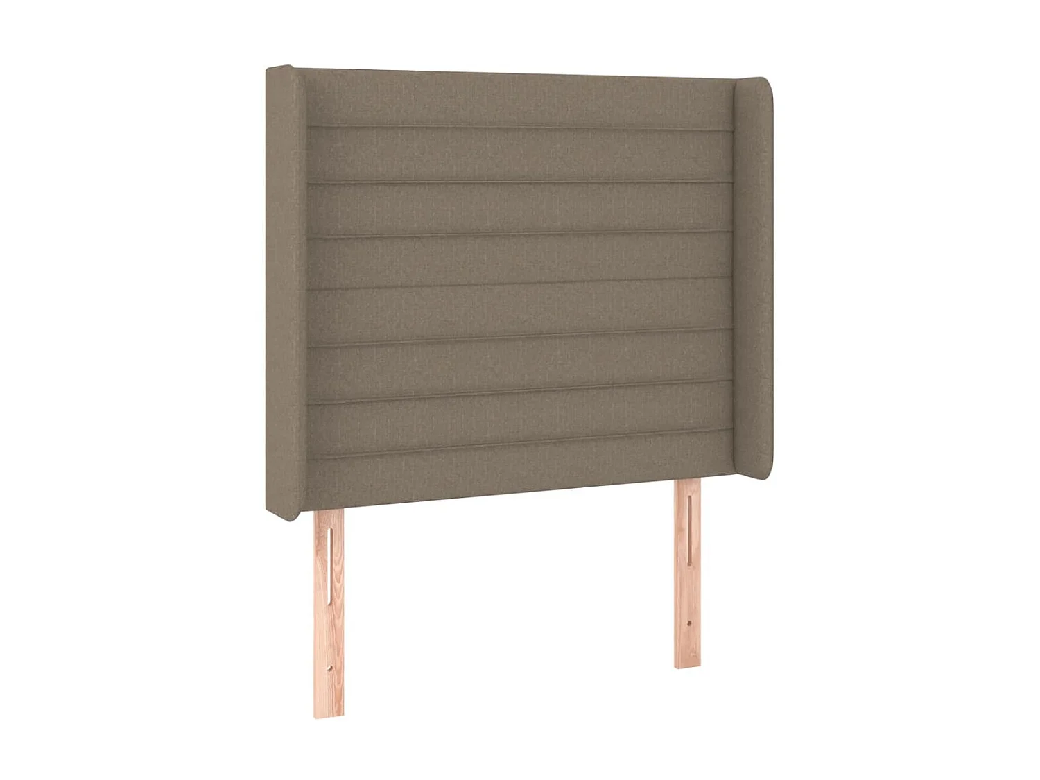Tête de lit avec oreilles Taupe 103x16x118/128 cm Tissu POI19205 BonneVie Meuble
