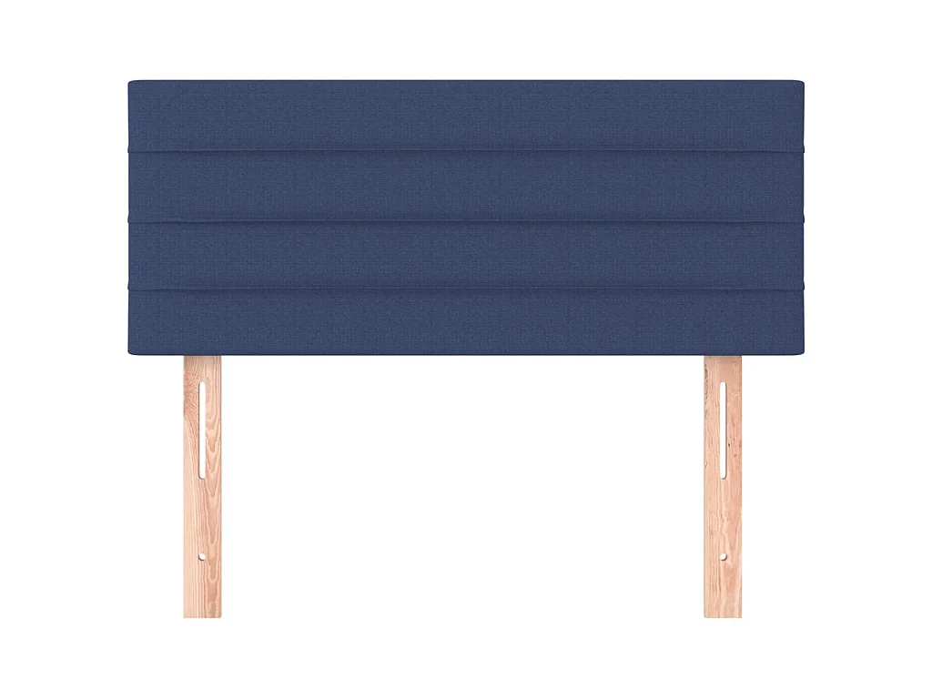 Cabecero de tela azul 100x5x78/88 cm ES47190