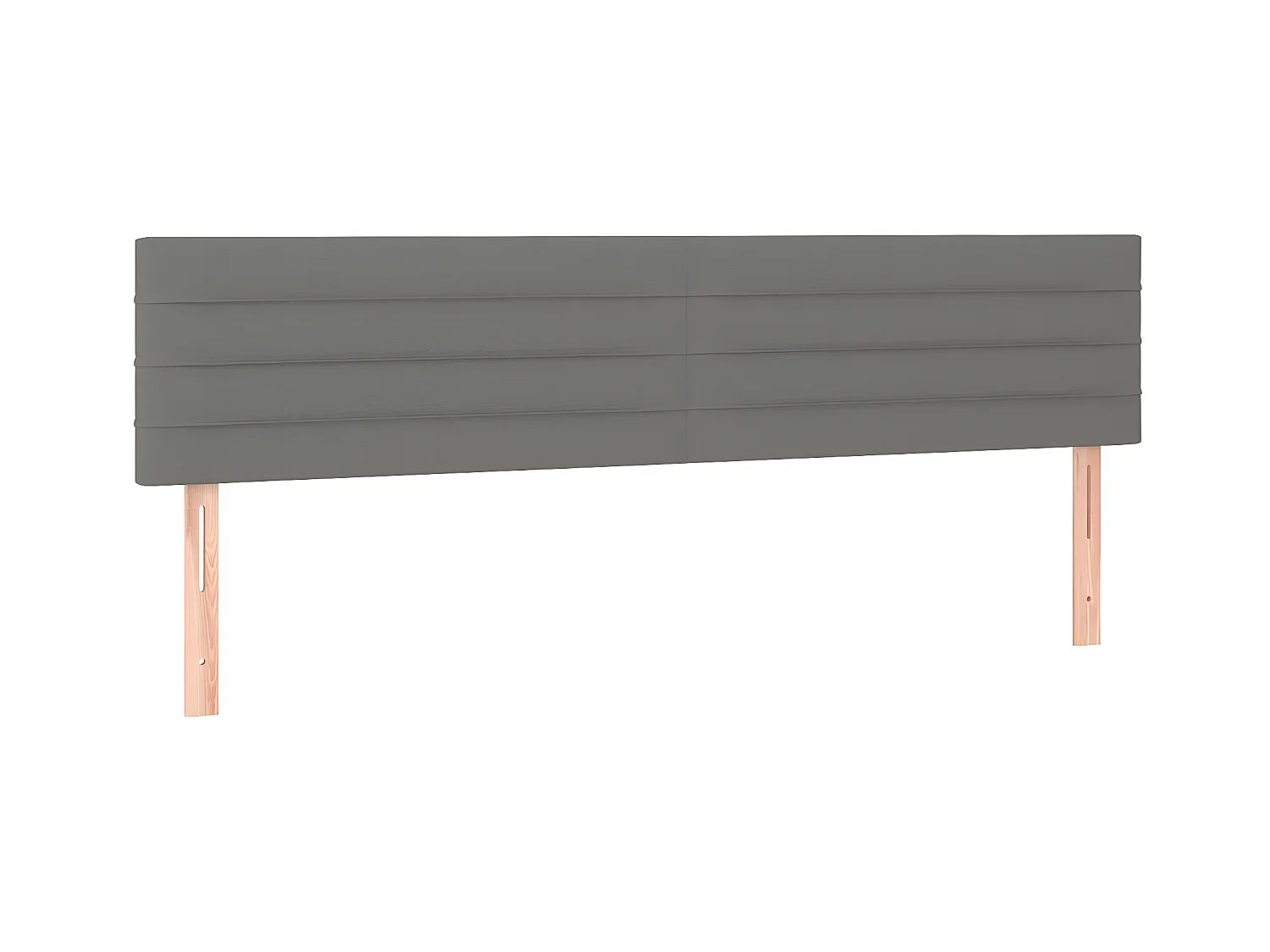 Têtes de lit 2 pcs Gris foncé 100x5x78/88 cm Tissu POI29449 BonneVie Meuble