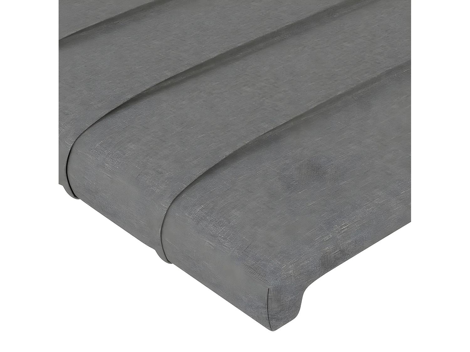 Têtes de lit 2 pcs Gris foncé 100x5x78/88 cm Tissu POI29449 BonneVie Meuble