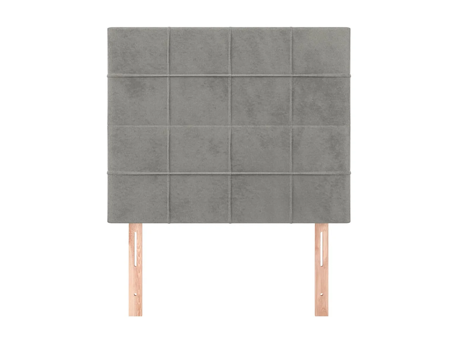 Têtes de lit 2 pcs Gris clair 90x5x78/88 cm Velours POI37596 BonneVie Meuble