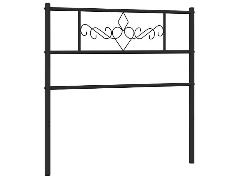 Testiera | Testata del letto in Metallo Nero 107 cm