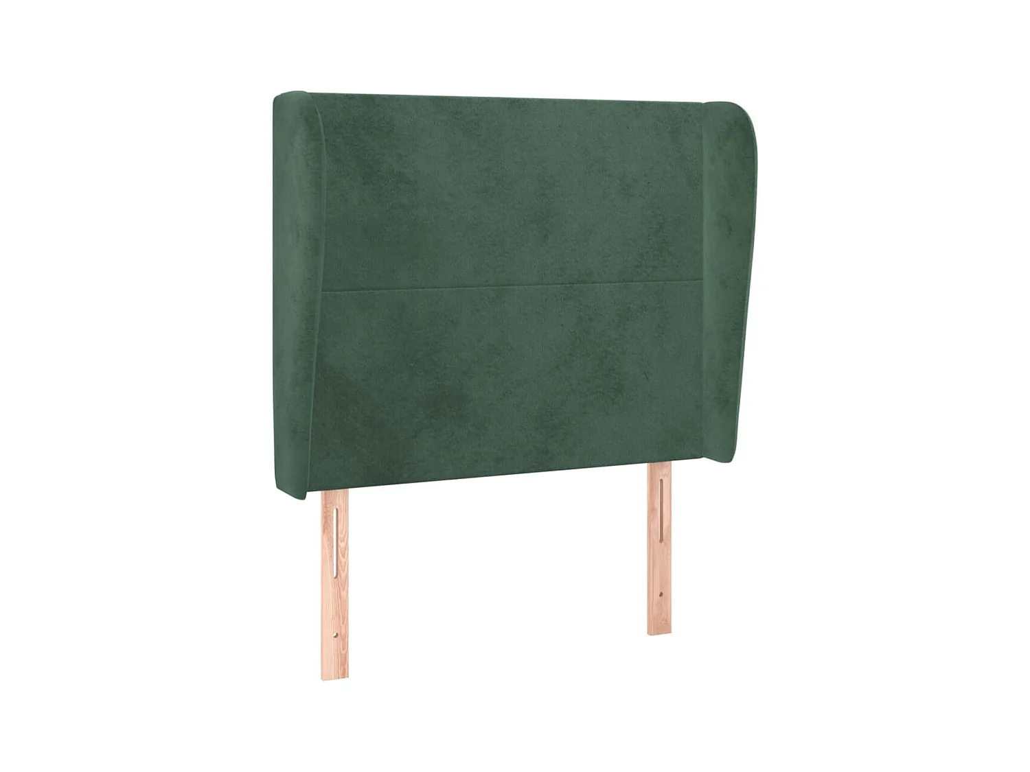 Testiera | Testata del letto ad Orecchio Verde Scuro 103x23x118/128cm in Velluto