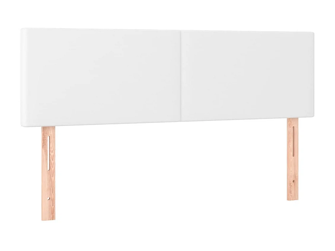 2er-set-Kopfteil,Bettkopfteile Weiß 72x5x78/88 cm Kunstleder -gkd274721