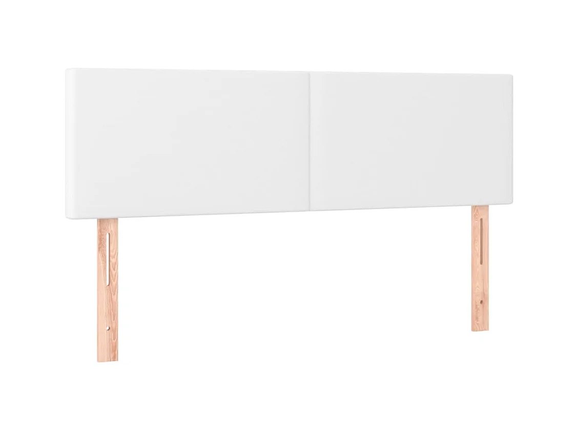 Têtes de lit 2 pcs Blanc 72x5x78/88 cm Similicuir POI39551 BonneVie Meuble