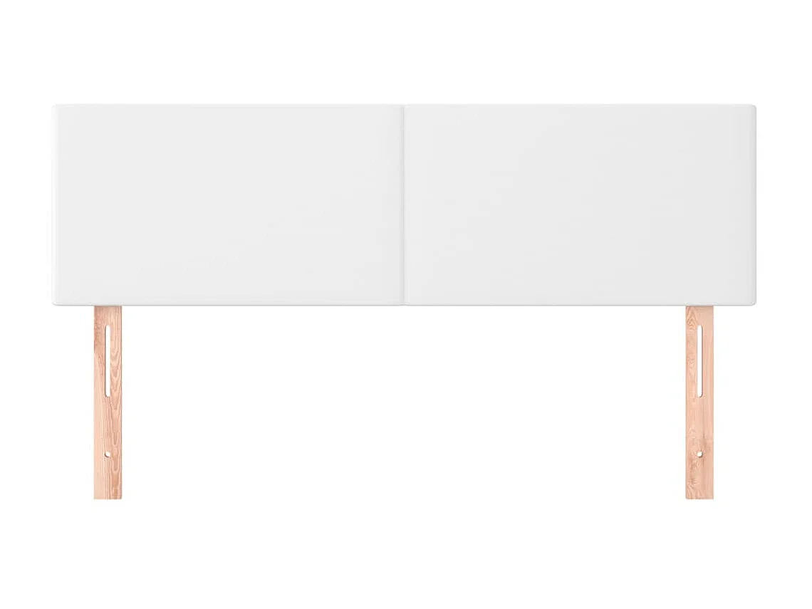 Têtes de lit 2 pcs Blanc 72x5x78/88 cm Similicuir POI39551 BonneVie Meuble