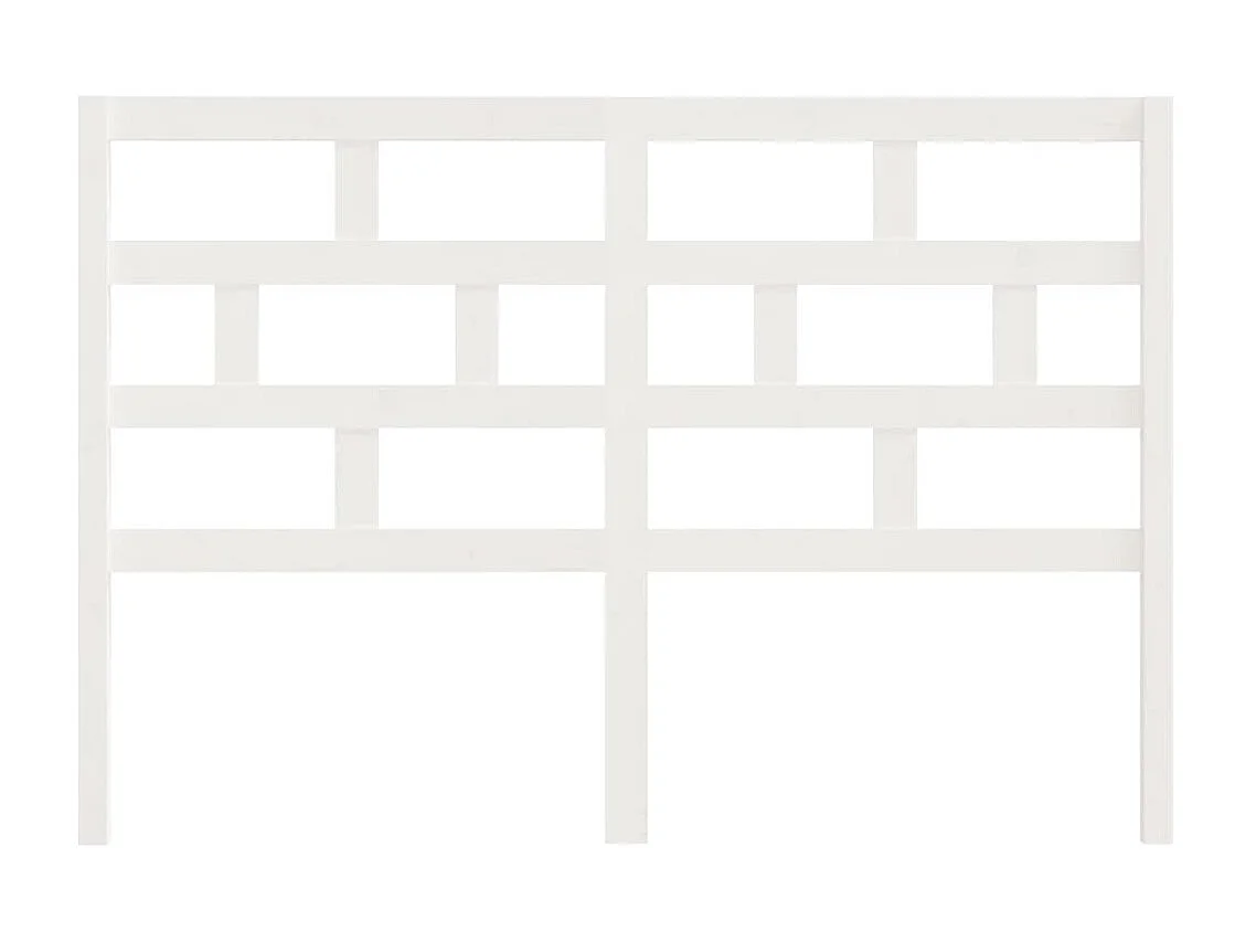 Tête de lit Blanc 166x4x100 cm Bois massif de pin POI88250 BonneVie Meuble