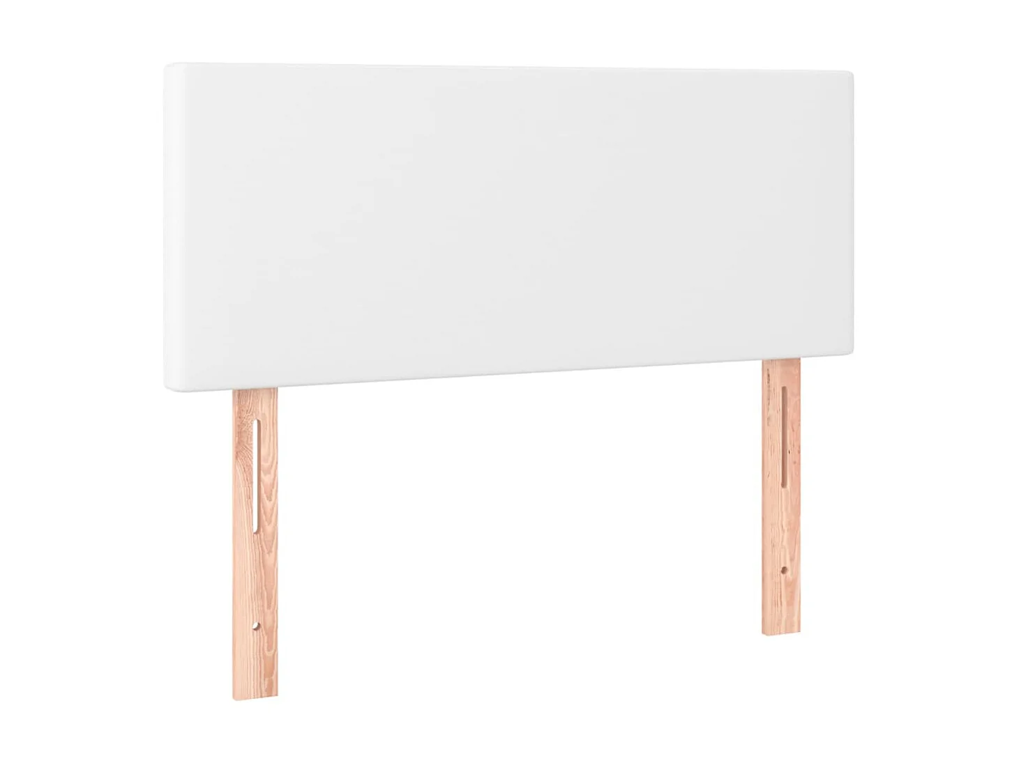 Cabecero con LED cuero sintético blanco 80x5x78/88 cm ES11710