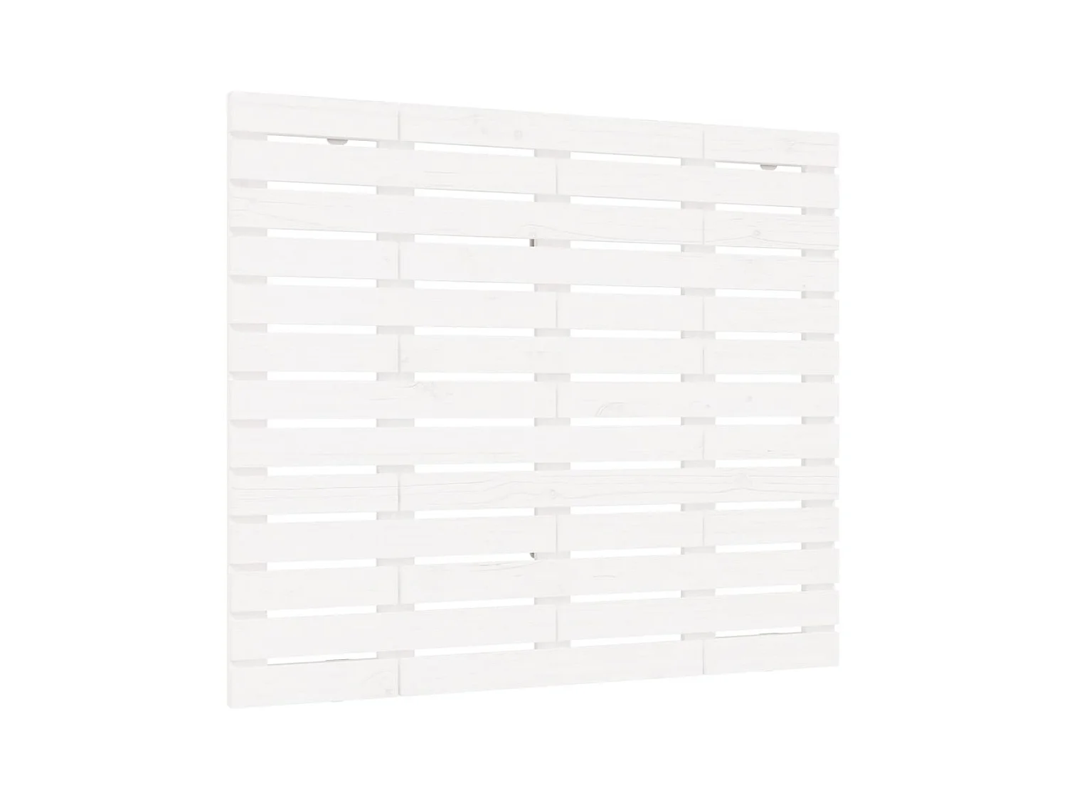 Testiera | Testata del letto da Parete Bianca 126x3x91,5 cm Legno Massello di Pino