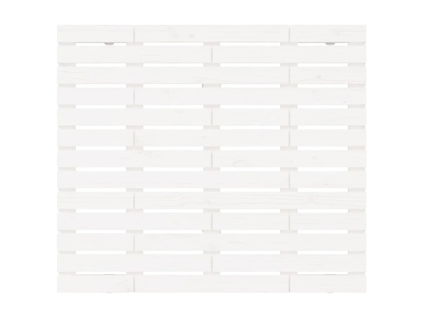 Tête de lit murale Blanc 126x3x91,5 cm Bois massif de pin POI82621 BonneVie Meuble