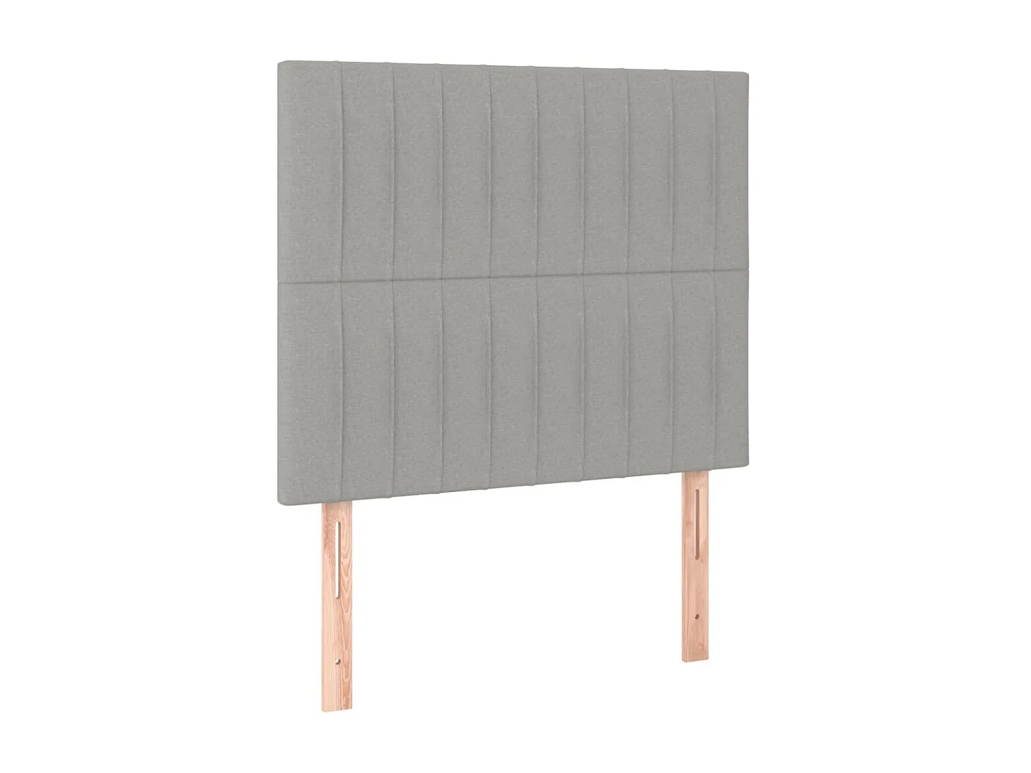 Tête de lit à LED Gris clair 90x5x118/128 cm Tissu POI32373 BonneVie Meuble