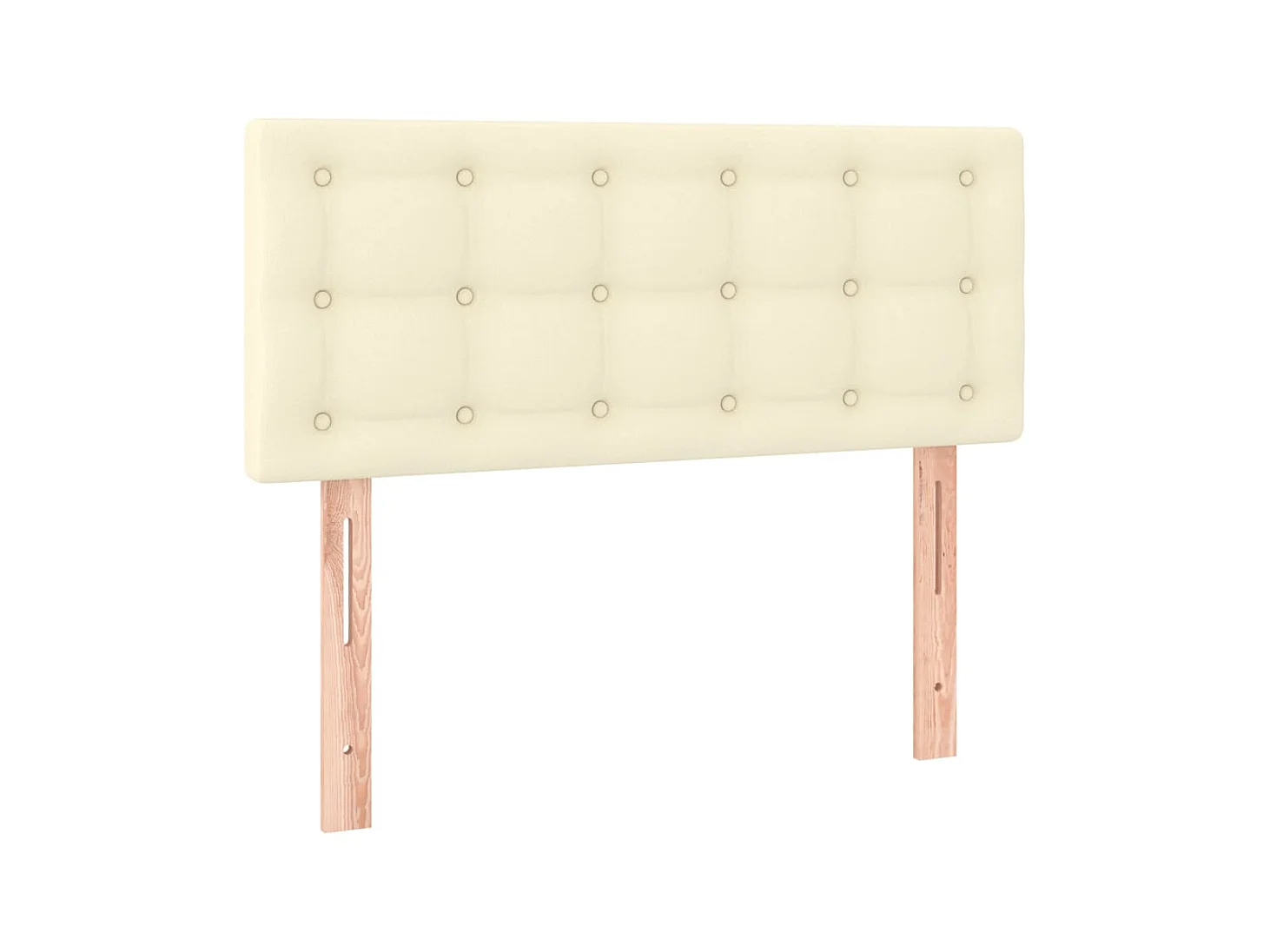 Testiera | Testata del letto Crema 90x5x78/88 cm in Similpelle