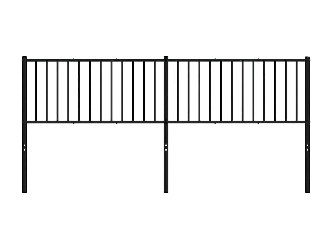 Cabeceira de cama 193 cm metal preto PT413678