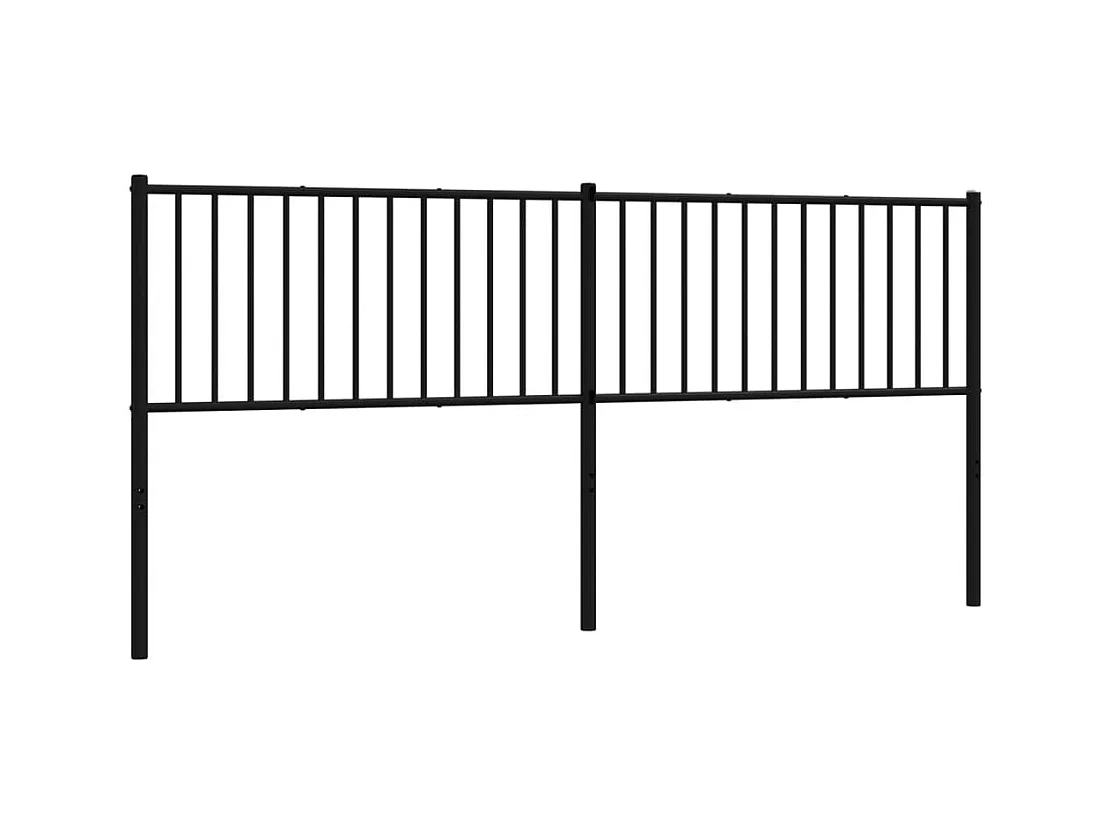 Testiera | Testata del letto in Metallo Nero 193 cm