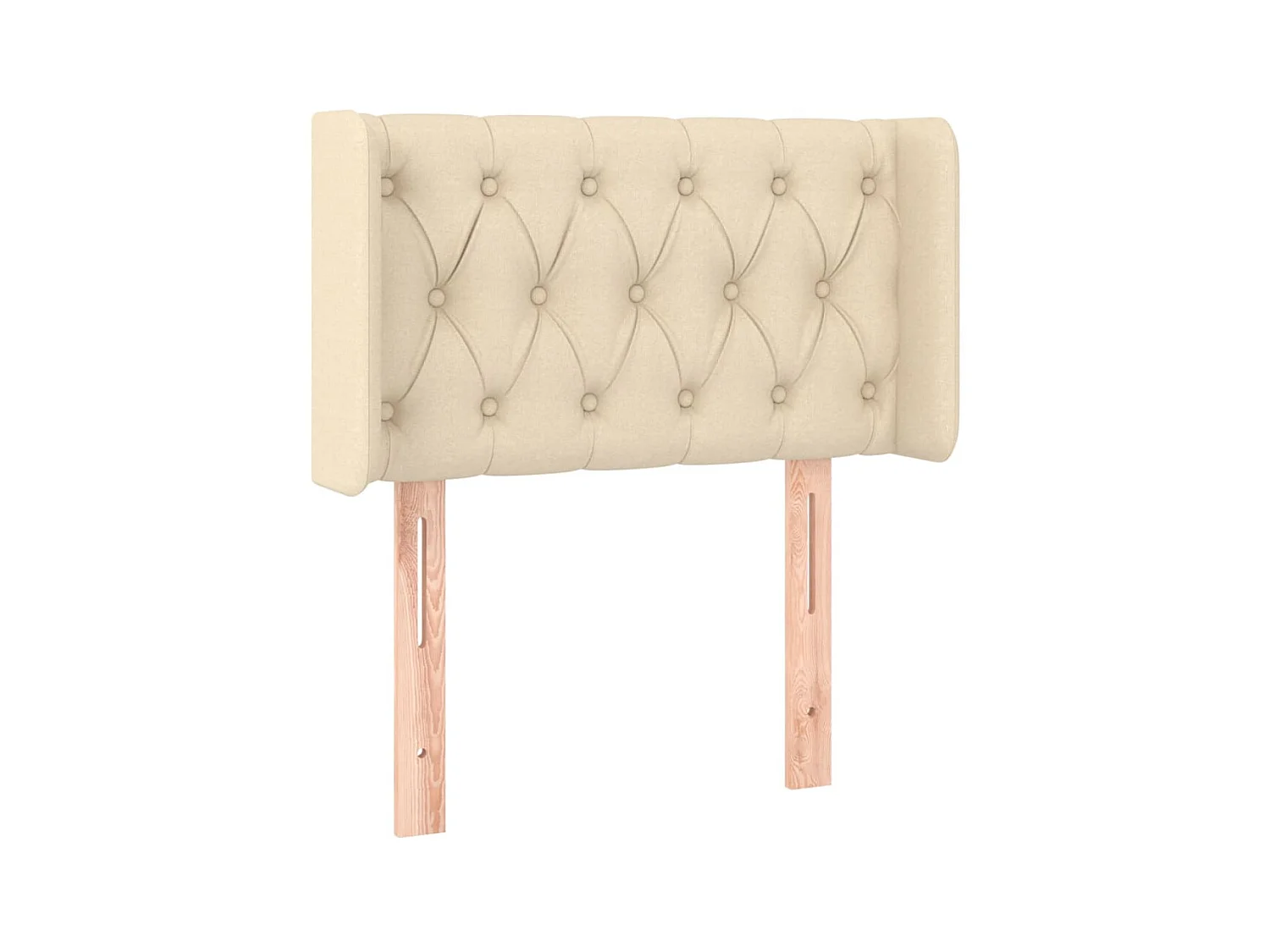 Tête de lit avec oreilles Crème 83x16x78/88 cm Tissu POI19709 BonneVie Meuble