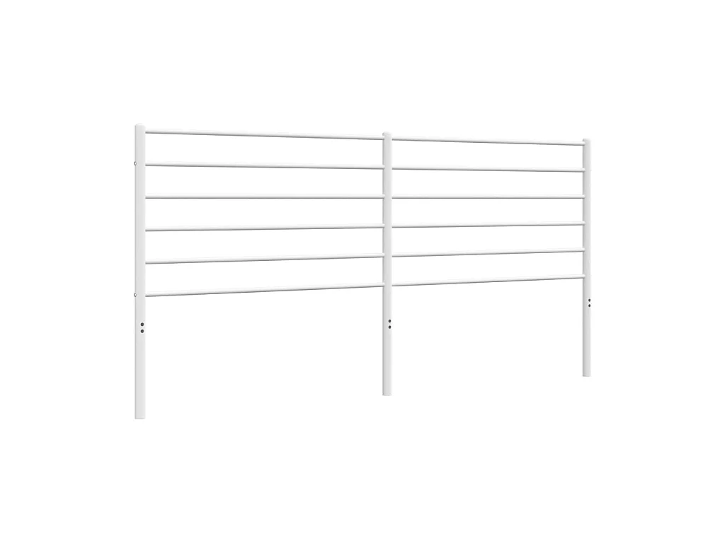 Tête de lit métal blanc 180 cm POI23026 BonneVie Meuble