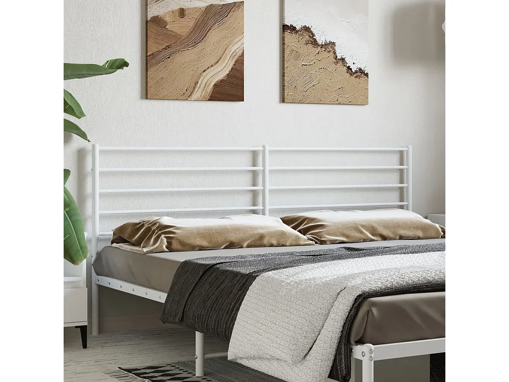 Testiera | Testata del letto in Metallo Bianco 180 cm