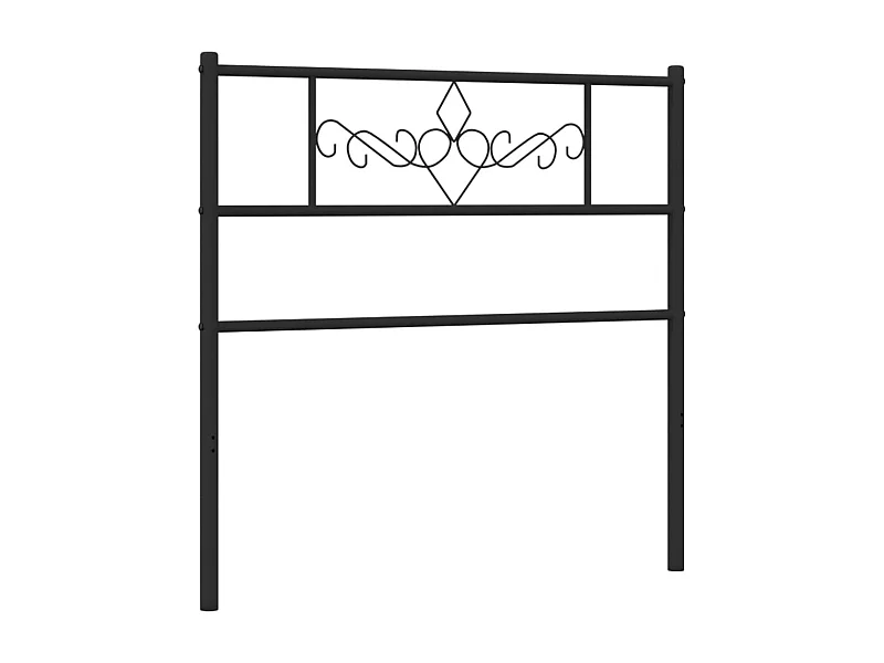 Tête de lit métal noir 90 cm POI45530 BonneVie Meuble