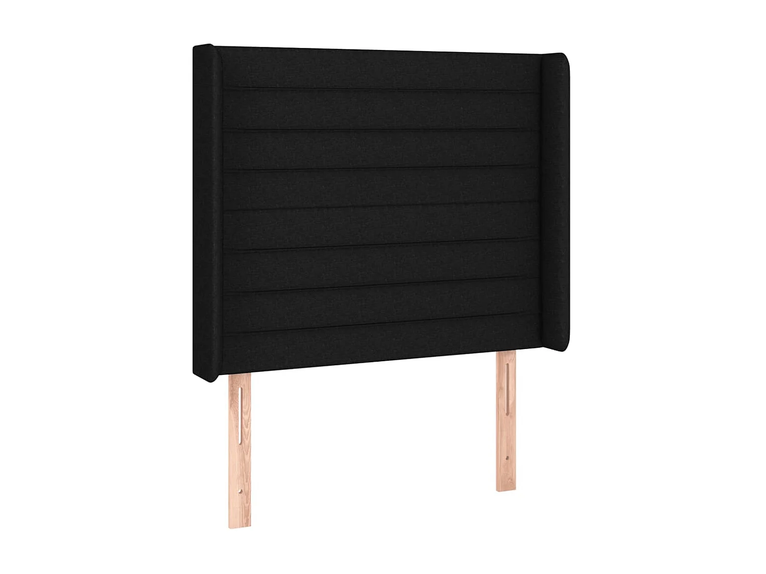 LED Kopfteil,Bettkopfteil Schwarz 93x16x118/128 cm Stoff -gkd264160