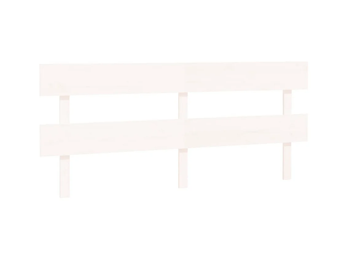 Testiera | Testata del letto per Letto Bianca 184x3x81 cm in Legno Massello di Pino