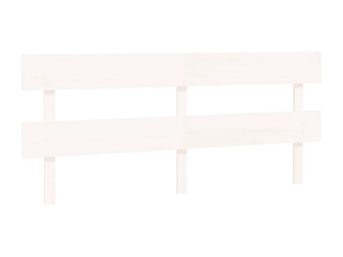 Tête de lit Blanc 184x3x81 cm Bois massif de pin POI82461 BonneVie Meuble