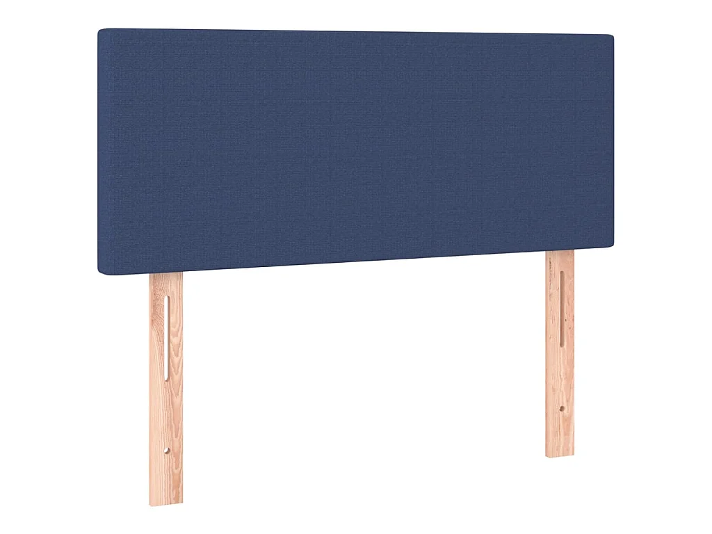 Cabecero con LED de tela azul 100x5x78/88 cm ES17305