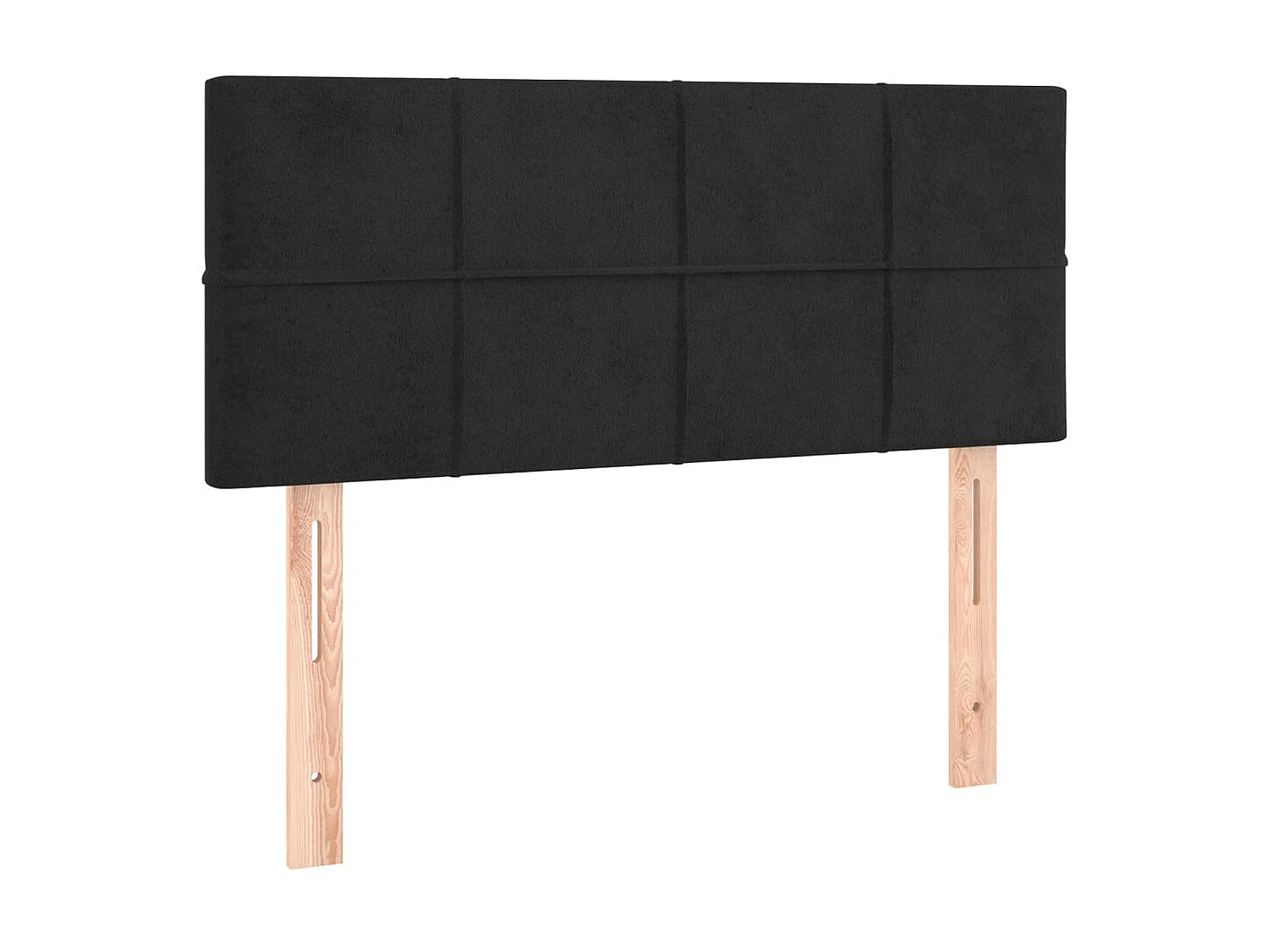 Tête de lit à LED Noir 100x5x78/88 cm Velours POI30217 BonneVie Meuble