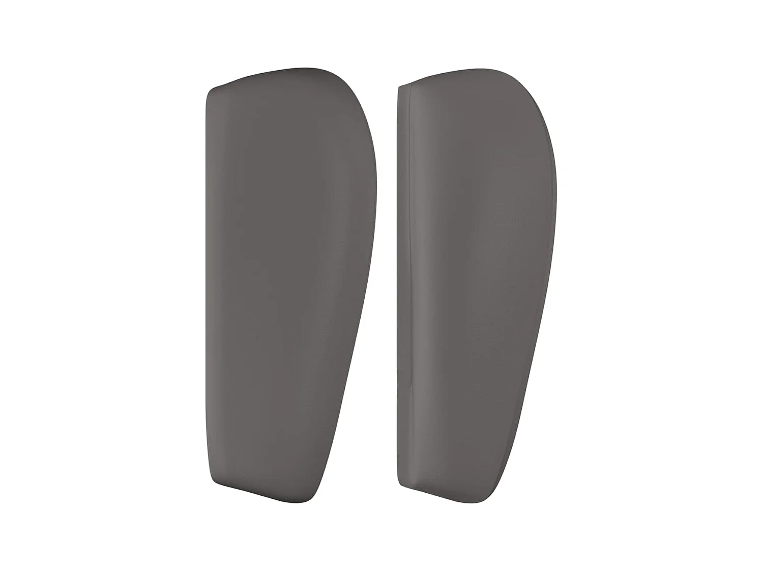 Kopfteil,Bettkopfteil mit Ohren Grau 93x23x78/88 cm Kunstleder -gkd750742