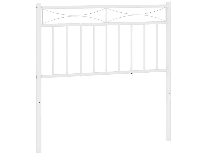 Kopfteil,Bettkopfteil Metall Weiß 90 cm -gkd870395