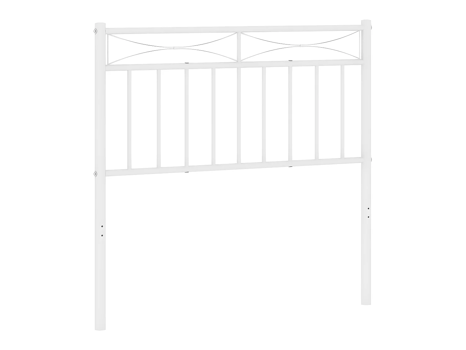 Tête de lit métal blanc 90 cm POI28255 BonneVie Meuble
