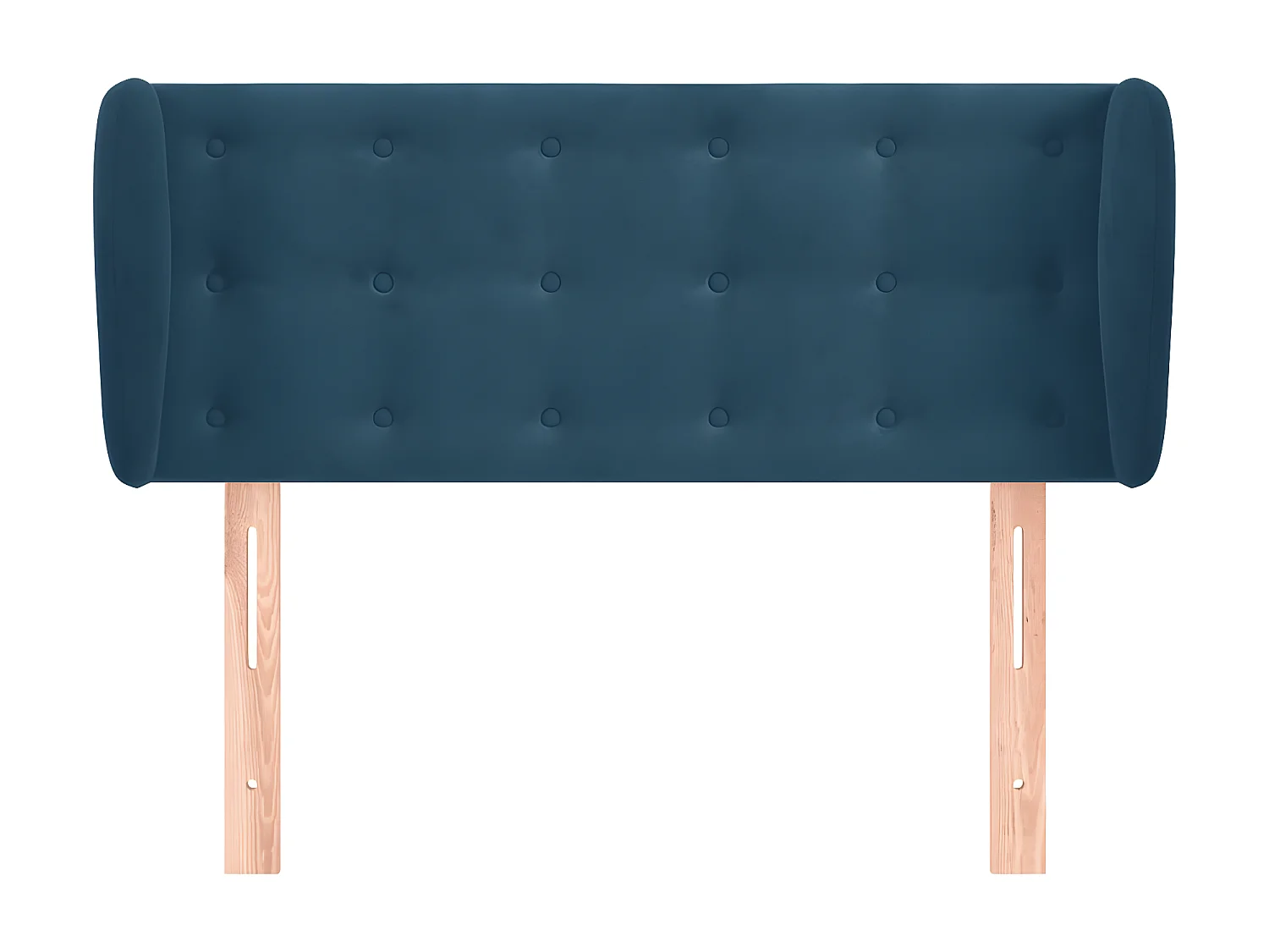 Tête de lit avec oreilles Bleu foncé 83x23x78,88 cm Velours LKC78900 BonneVie Meuble
