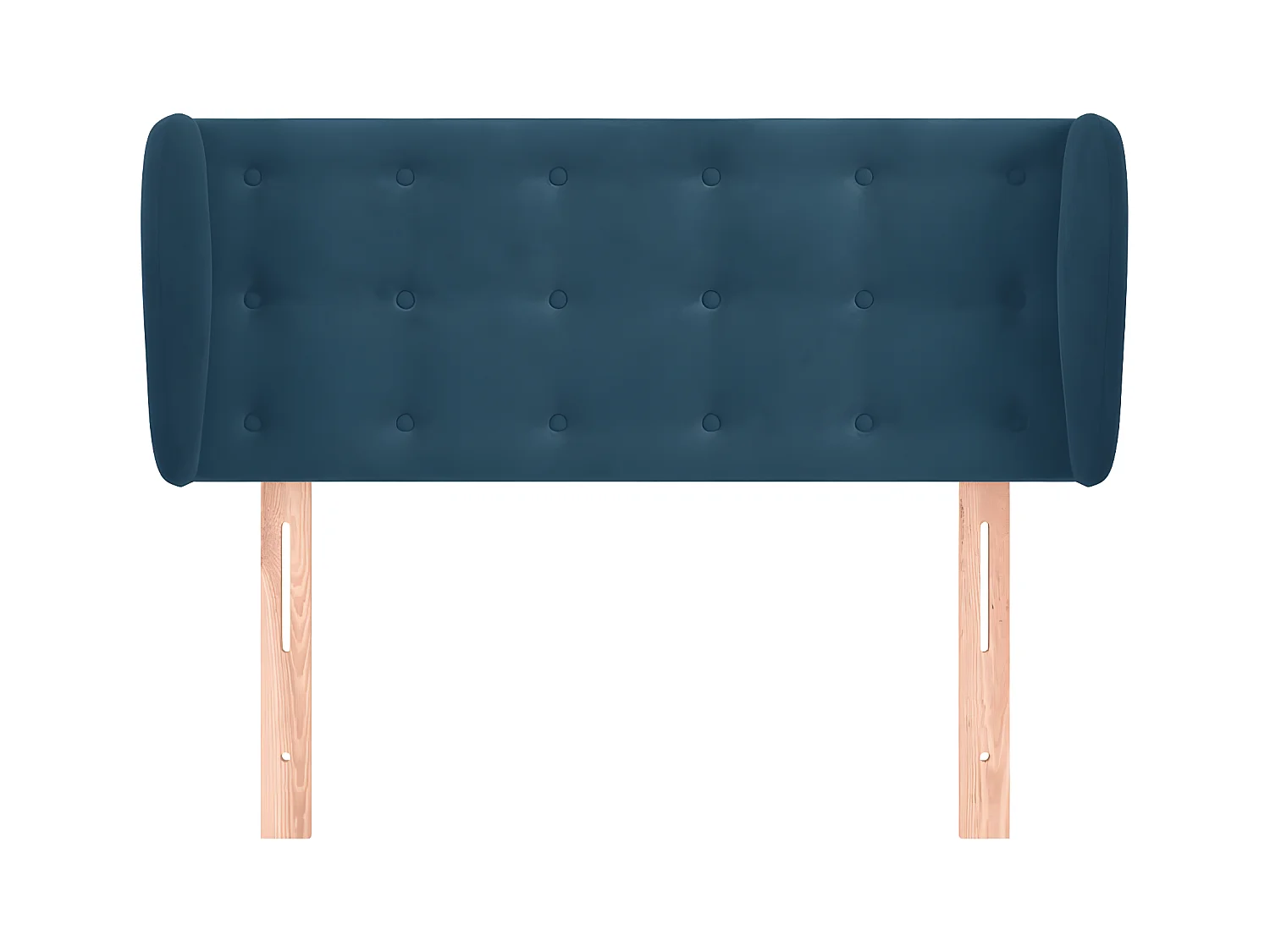 Cabecero de terciopelo azul oscuro 83x23x78/88 cm ES374345