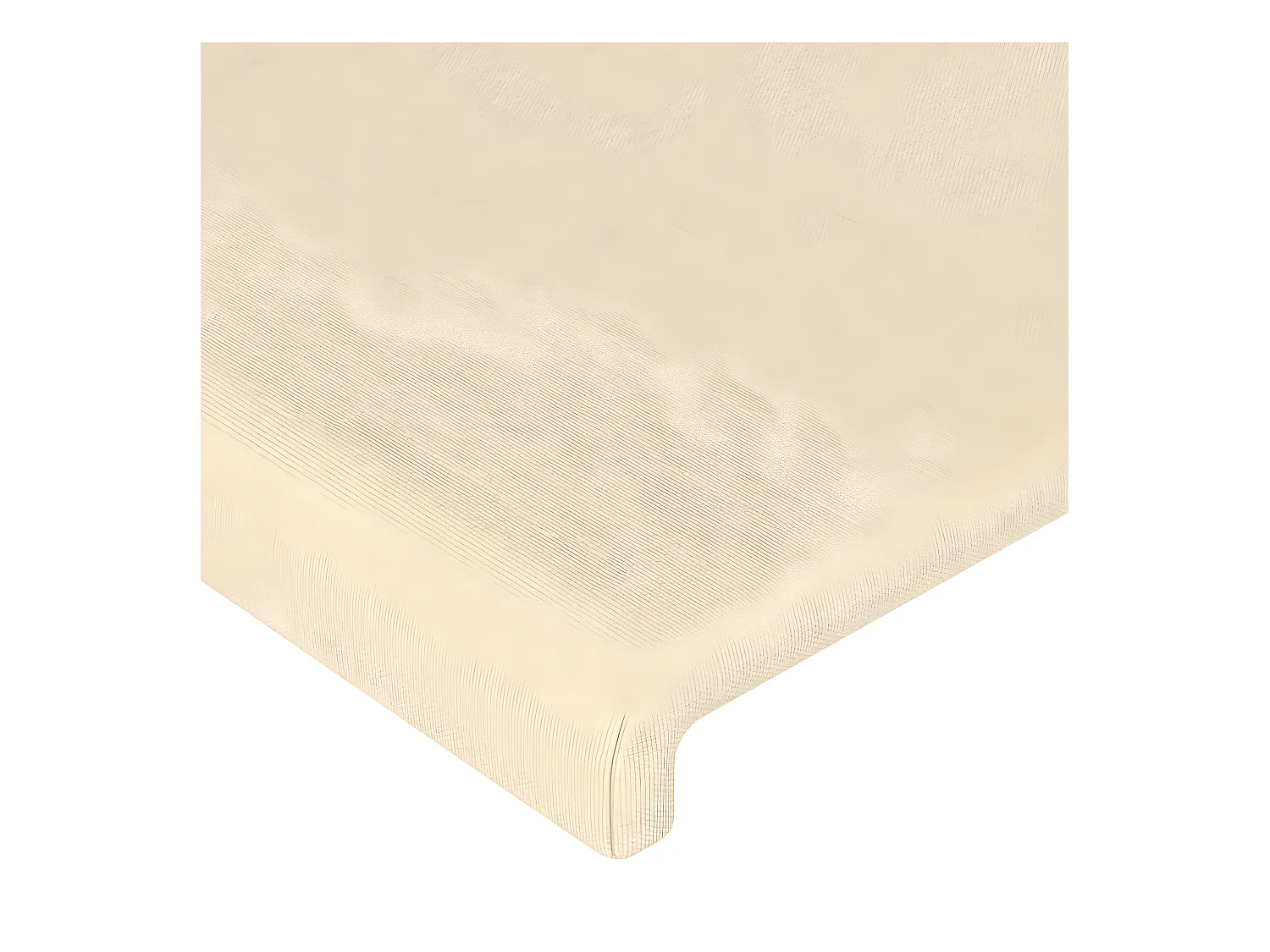 4 pcs Têtes de lit Crème 100x5x78/88 cm Tissu POI33812 BonneVie Meuble