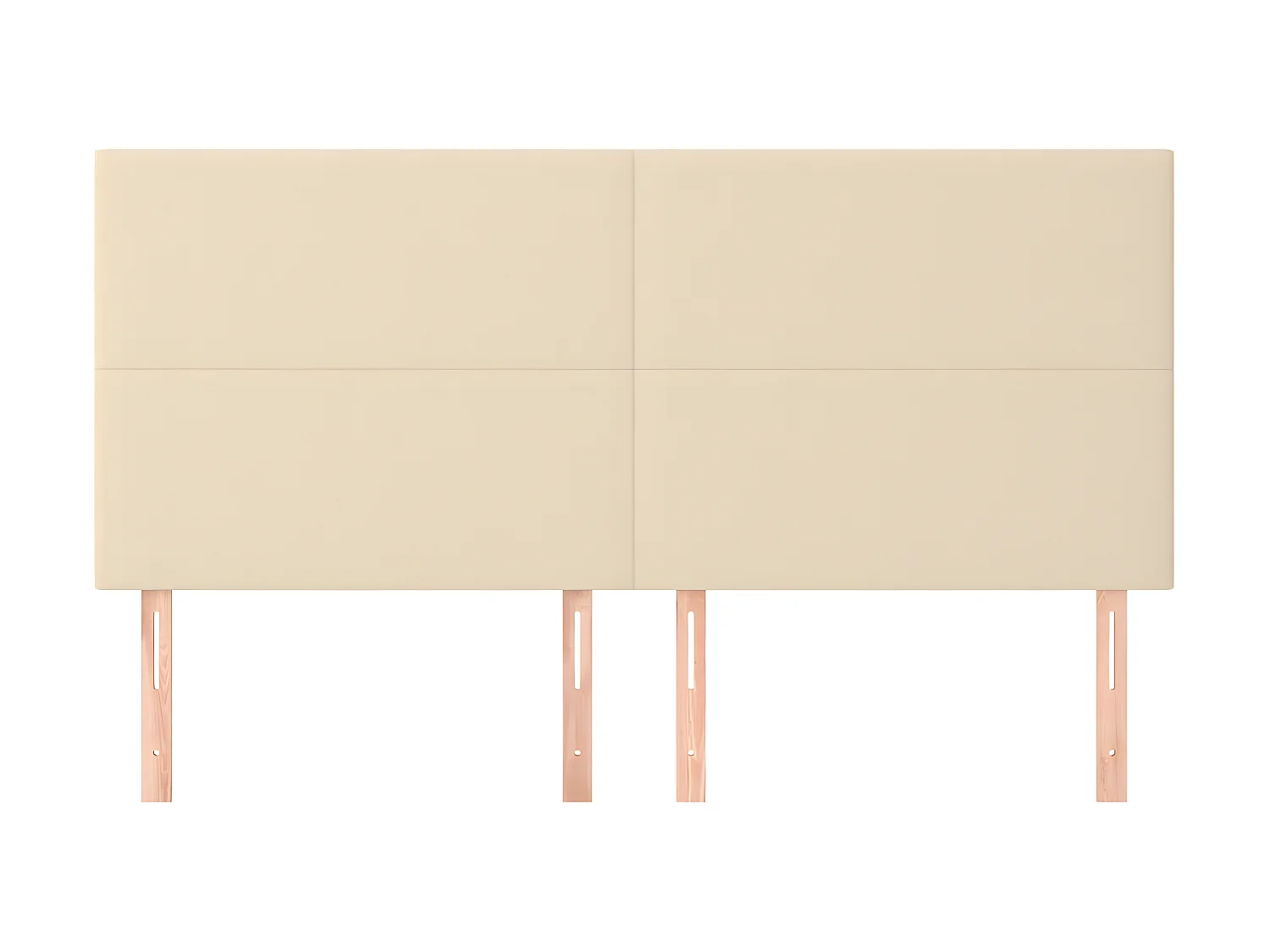 Kopfteil,Bettkopfteile 4 Stk. Creme 100x5x78/88 cm Stoff -gkd449189