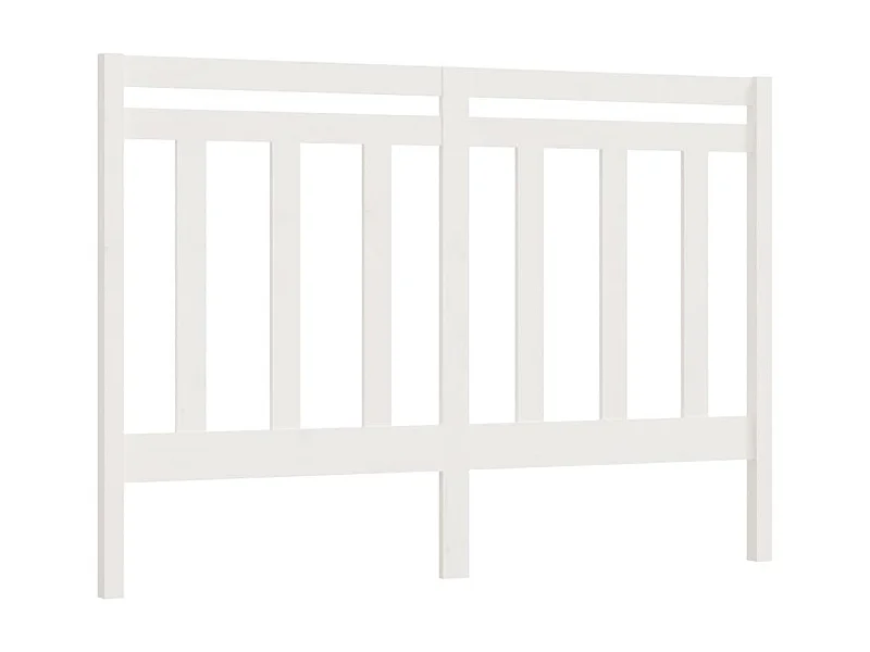 Tête de lit Blanc 166x4x100 cm Bois massif de pin POI38076 BonneVie Meuble