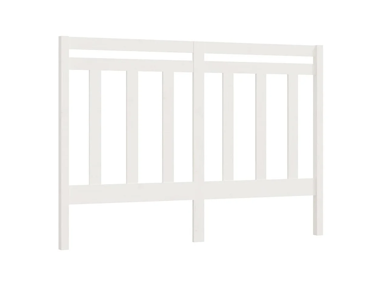 Tête de lit Blanc 166x4x100 cm Bois massif de pin POI38076 BonneVie Meuble