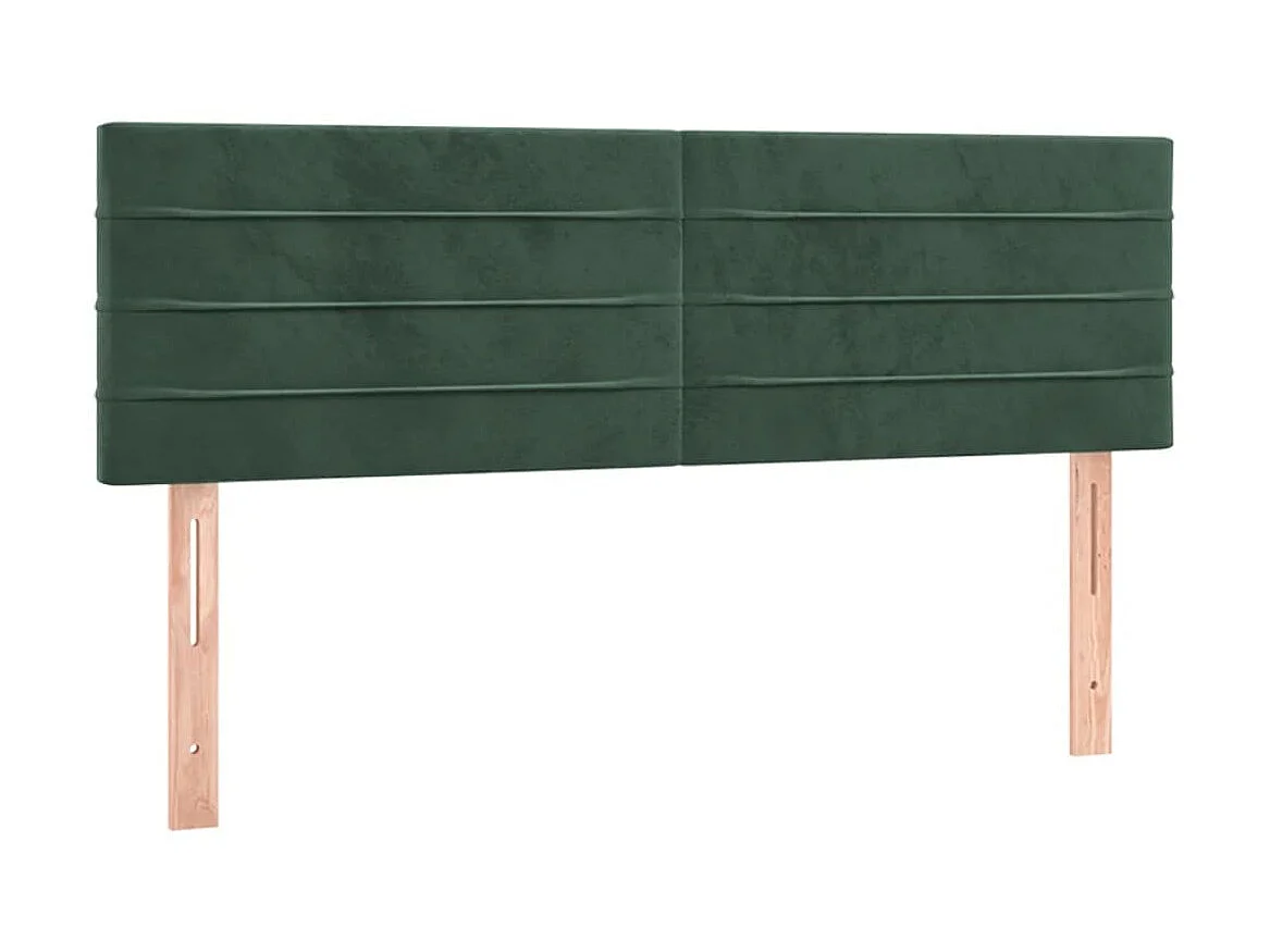 Cabecero con LED de terciopelo gris oscuro 144x5x78/88 cm ES18840