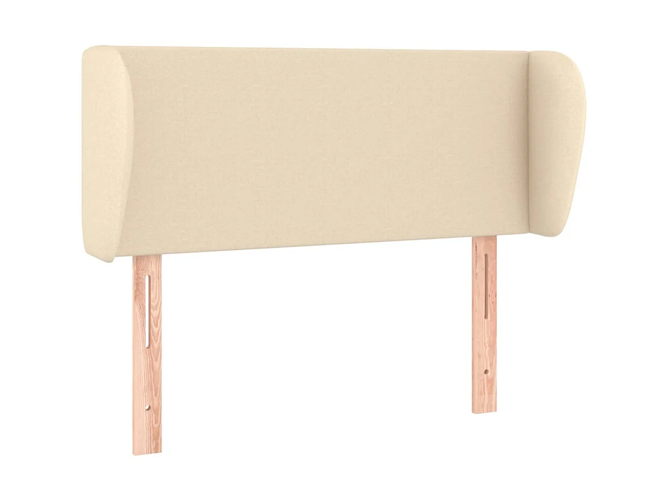 Cabecero de tela color crema 103x23x78/88 cm ES93697