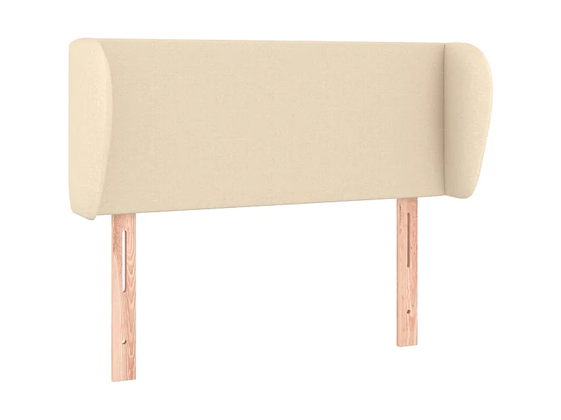 Hoofdbord met randen 103x23x78/88 cm stof crèmekleurig NL825760