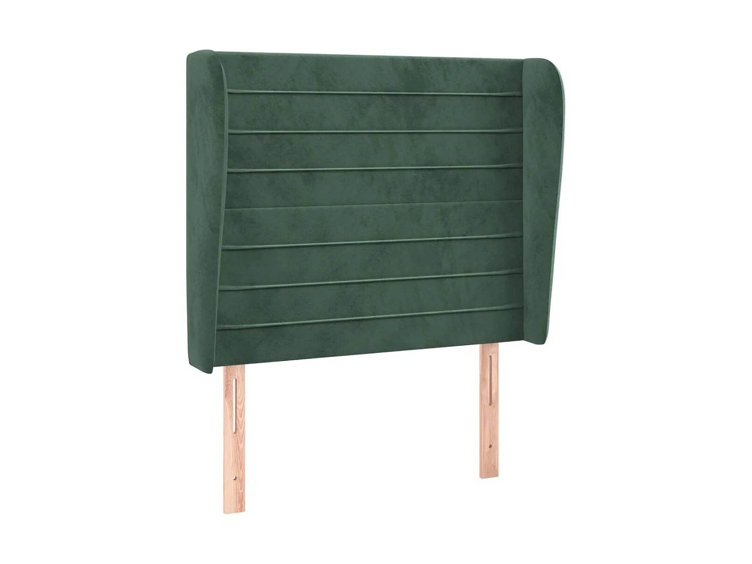 Tête de lit avec oreilles Vert foncé 103x23x118/128 cm Velours POI96860 BonneVie Meuble