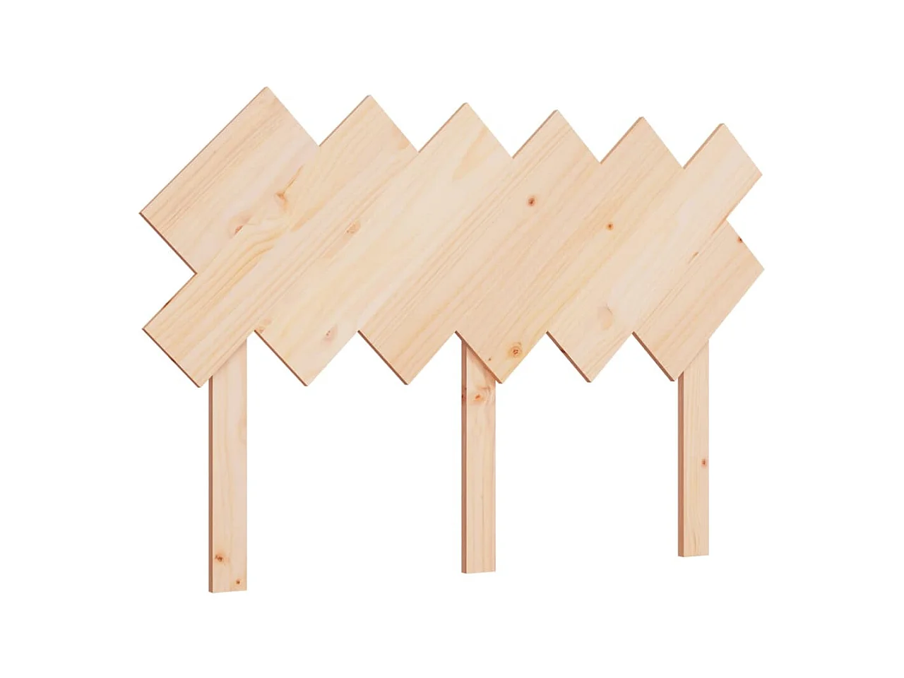 Testiera | Testata del letto per Letto Bianca 132x3x81 cm Legno Massello di Pino