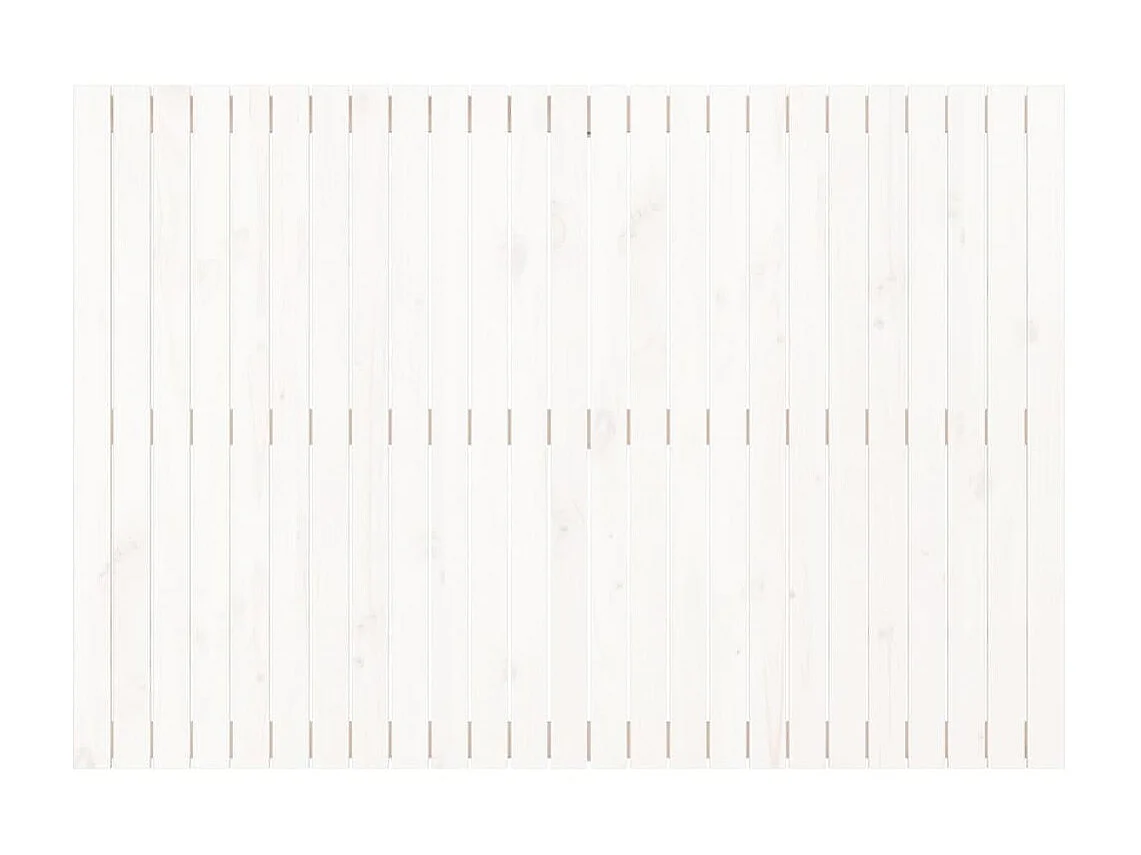 Tête de lit murale Blanc 159,5x3x110 cm Bois massif de pin POI98252 BonneVie Meuble