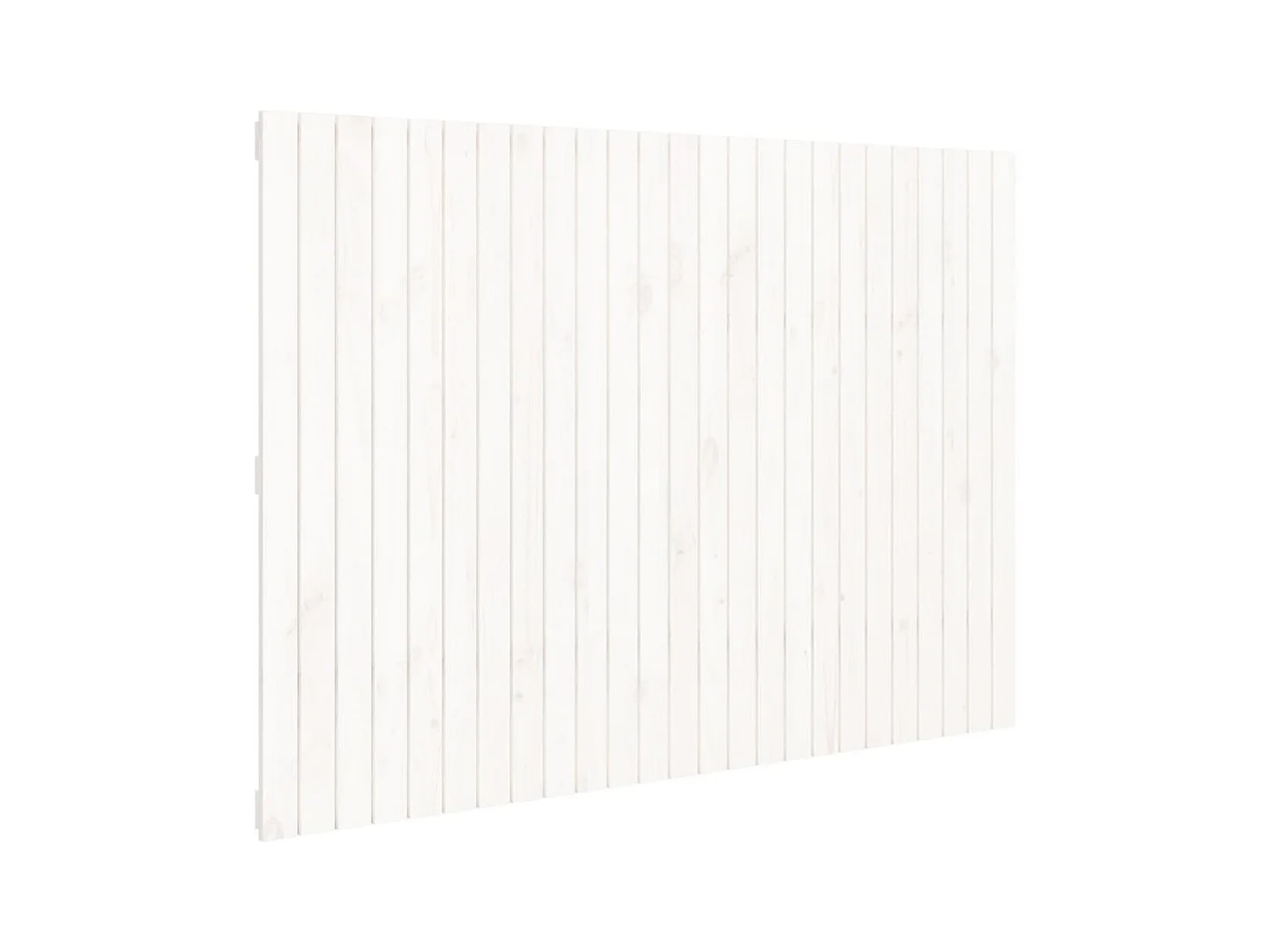 Testiera | Testata del letto da Parete Bianca 159,5x3x110 cm Legno Massello di Pino