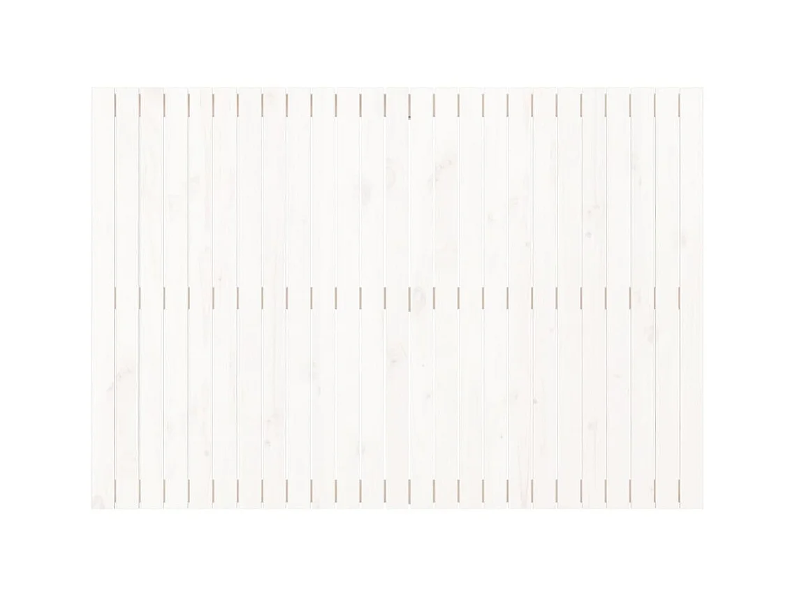 Tête de lit murale Blanc 159,5x3x110 cm Bois massif de pin POI98252 BonneVie Meuble